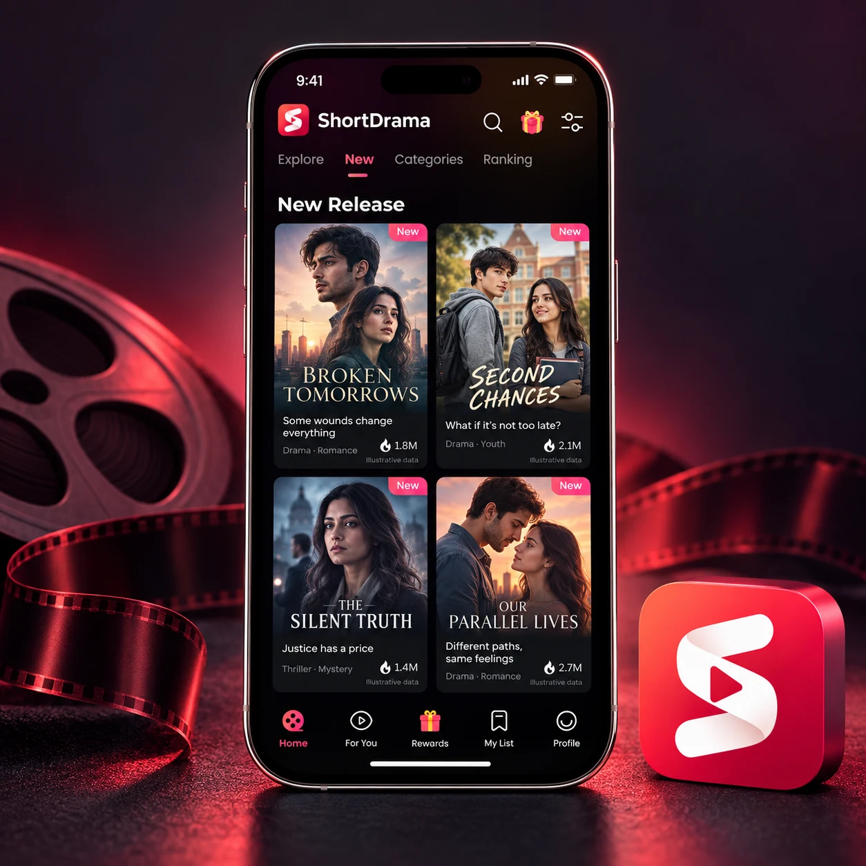 Discover new releases, categories and ranked stories