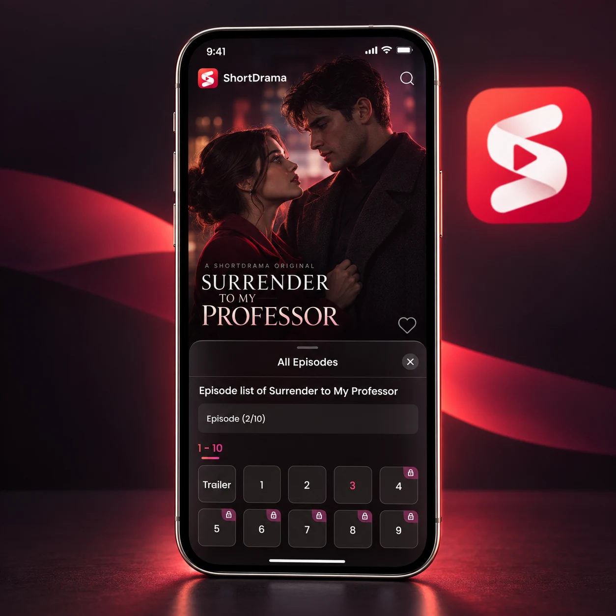 Choose an episode, with free previews and premium access