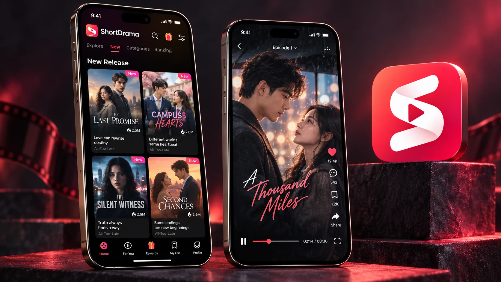 ShortDrama discovery and vertical viewing