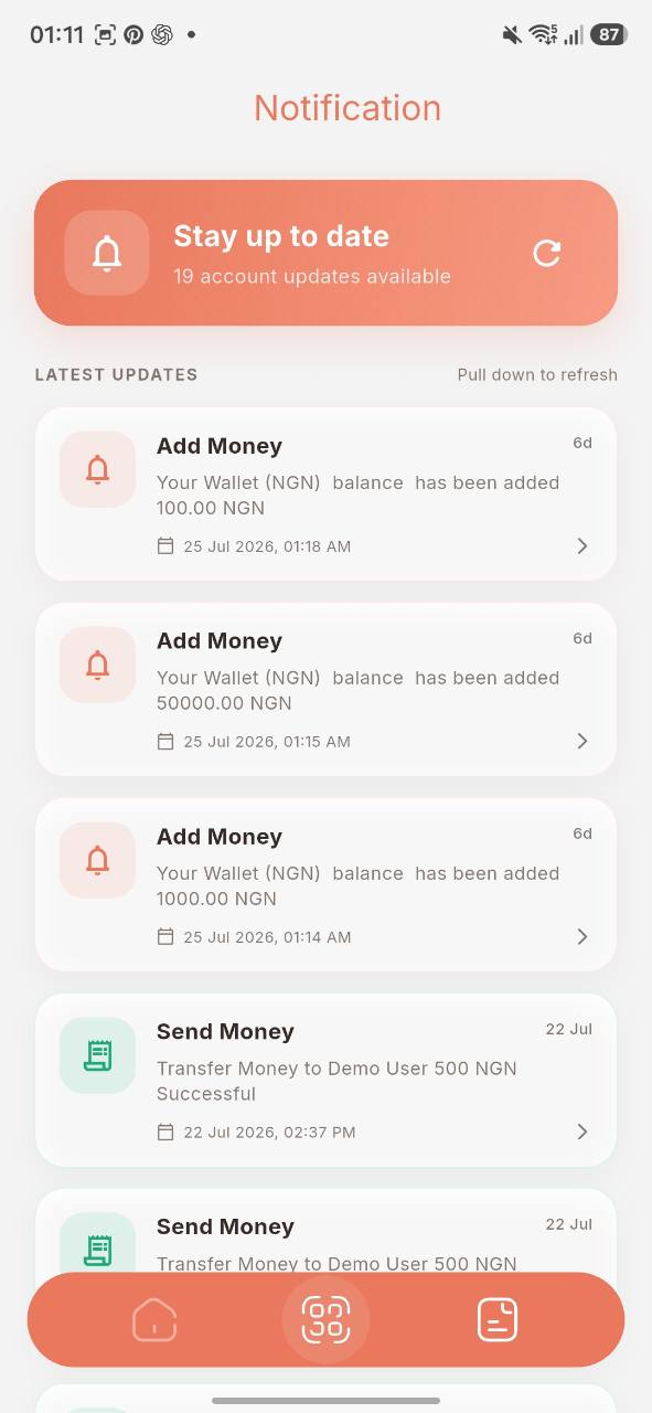 KashPay account notification history